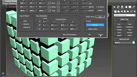 3DS Max Tutorial  Using Array to Duplicate Objects