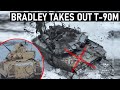 Bradley takes out russian t90m in intense combat