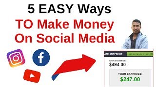How To Make Money On Social Media in 2019 (5 Unique and EASY Ways!)