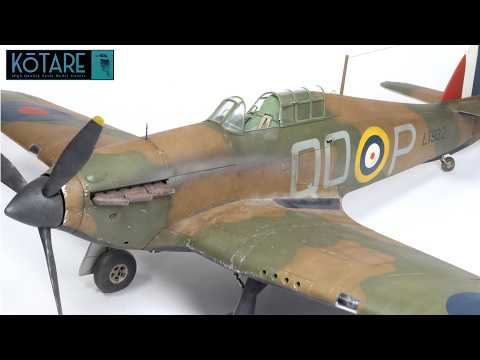 Kotare Hurricane Mk . 1a Fabric wing Test Shot 2 Full Build