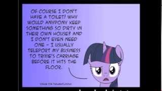 Do Ponies Use Toilets by Pony-Berserker MLP: FiM Comic Dub (Feat. ObabScribbler)