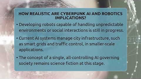 How Realistic Are Cyberpunk AI And Robotics Implications? - The SciFi Reel