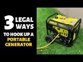 Choosing a Backup Generator Plus 3 LEGAL House Connection Options - Transfer Switch and More