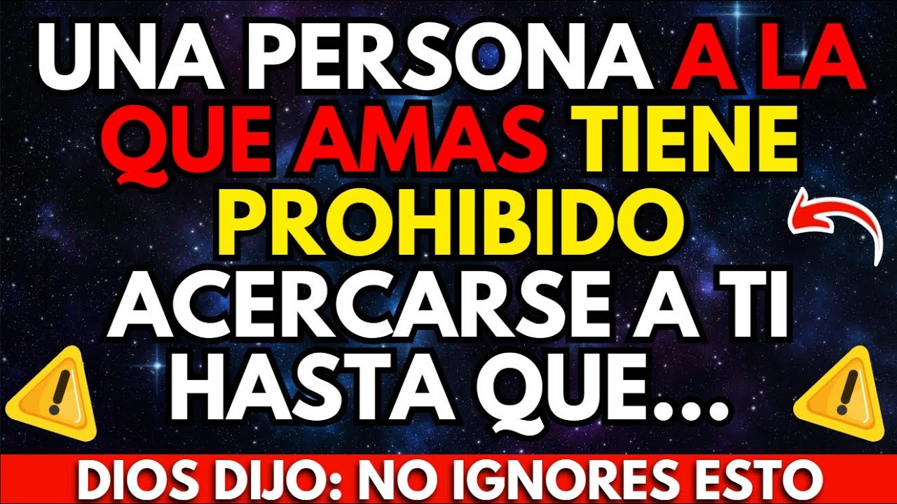 UNA PERSONA A LA QUE AMAS TIENE PROHIBIDO ACERCARSE A TI HASTA QUE... MENSAJE DE LOS ÁNGELES