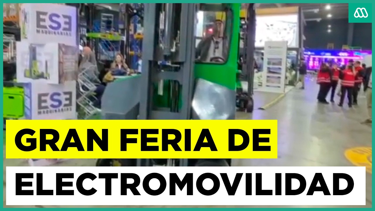 Grúa horquilla eléctrica de ESE Maquinarias en feria Logistec destacada por Meganoticias