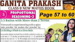 Class 8 Maths Ganita Prakash Part 2 | Chapter 3 Proportional Reasoning 2 | Page 57 to 60 Solutions