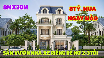 Biệt Thự Sân Vườn 8m x 20m 3 Lầu | Rẻ Như Cho chỉ hơn 8 Tỷ Rộng Thênh Thang ở sướng đời luôn 