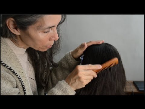 ASMR JUEGO CON TU CABELLO MIENTRAS TRABAJAS EN LA COMPU