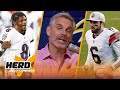 Baker Mayfield or Lamar Jackson? Colin predicts the future of these quarterbacks | NFL | THE HERD