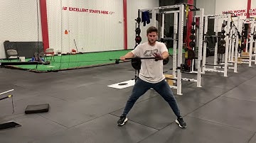 Wide Stance Anti Rotation Cable Chop with Rope