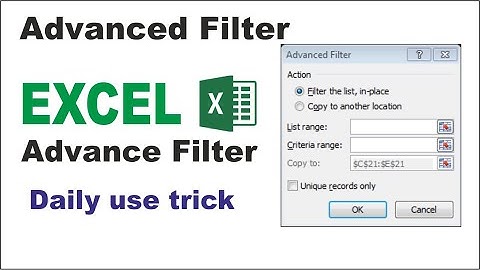 Excel Advanced Filter - A Complete Guide with Examples