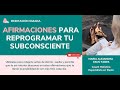 AFIRMACIONES para Reprogramar tu Subconsciente Mientras Duermes