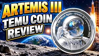 Artemis III Challenge Coin Review | Temu Coin Unboxing & Review!