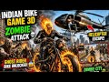 Indian Bike Game 3D 🔥 Ghost Rider Bike vs Zombie City 🚁 Viral Gameplay 2026 😱