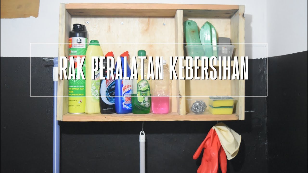  Kreasi  Kayu  Palet DIY Rak  peralatan kebersihan YouTube