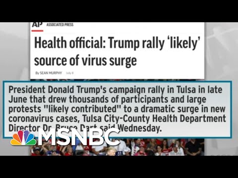 As Oklahoma Struggles With Coronavirus, Trump Rally Didn't Help | Rachel Maddow | MSNBC