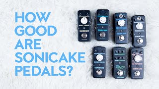 Sonicake pedals -  Blue Skreamer, Echo Rain, 5th Dimension, Sonic Ambience, Fazzy Cream, Rude Mouse