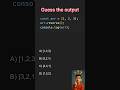 Javascript tricky problems - arrays #shorts #short #shortsfeed #webdevelopment #viral #ytshorts