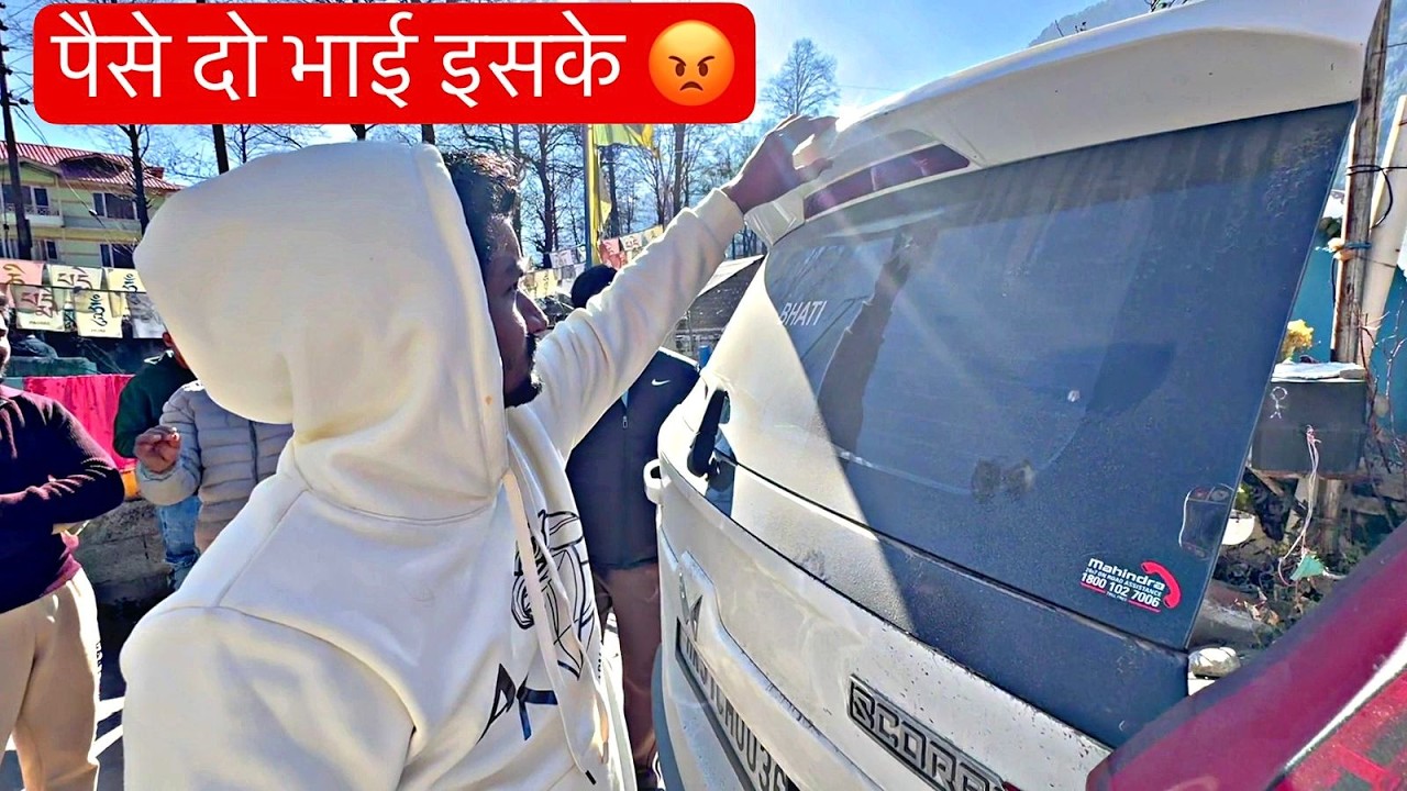 अब होगा कलेश 😣 Manali में दूसरे की Scorpio N ठोक दी 😠