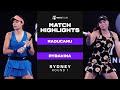 Emma Raducanu vs. Elena Rybakina | 2022 Sydney Round 1 | WTA Match Highlights