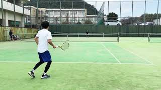 【軟式からの転向者必見!】 区民大会優勝選手のストローク テロップ付き 【テニス】