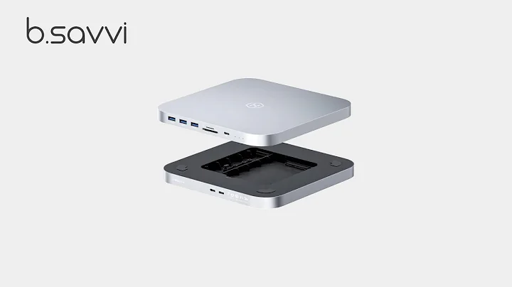 Hagibis USB C Hub with Dual Hard Drive Enclosure, Docking Station for Mac mini