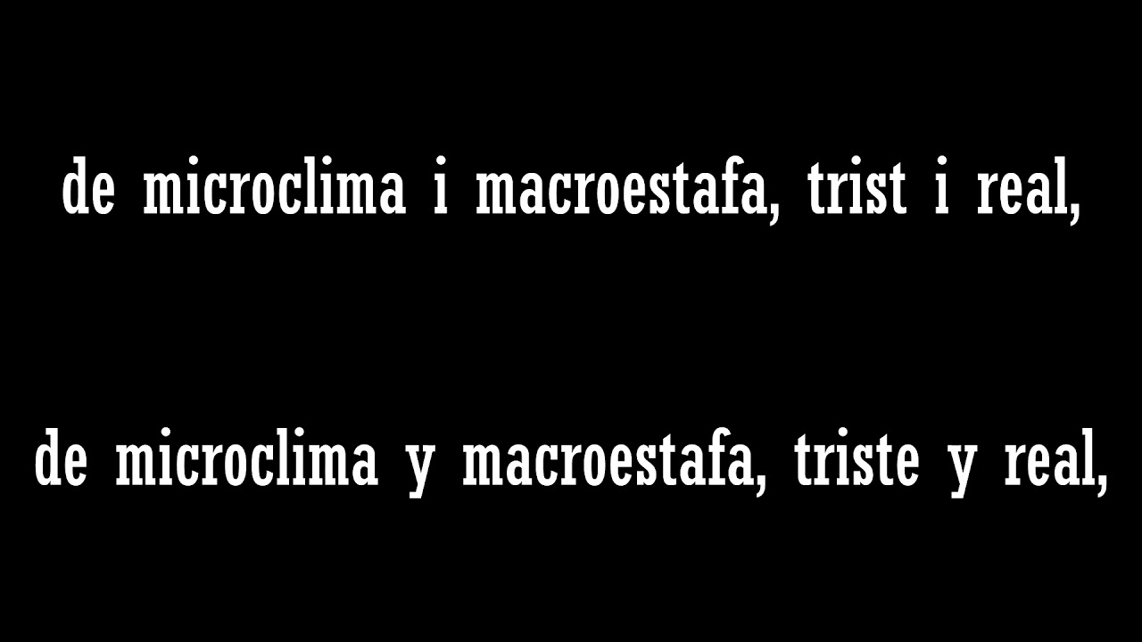ZOO - El cap per avall (lletra y traducción)