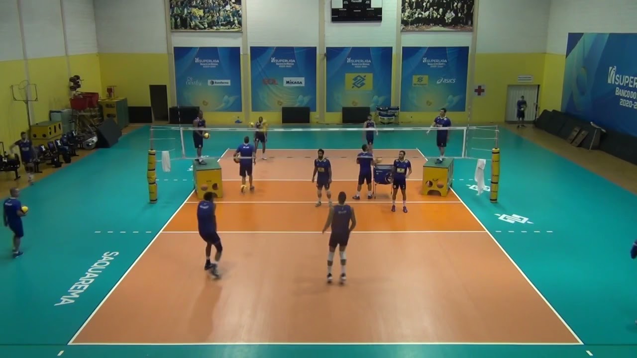 Advanced Volleyball Drills(Couple training 2p-B1-B2 (Complex I&II) Brazil National Team 2021