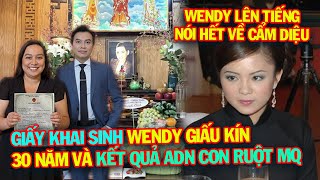 Mạnh Quỳnh Công Khai Wendy Phạm Là Con Ruột, Xác Nhận Kết Quả Adn Và Giấy Khai Sinh Giấu Kín 30 Năm