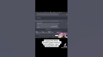 5 easy steps to create ChatGPT plugin 😳😳😳#chatGPT #plugin #chatgptplugin