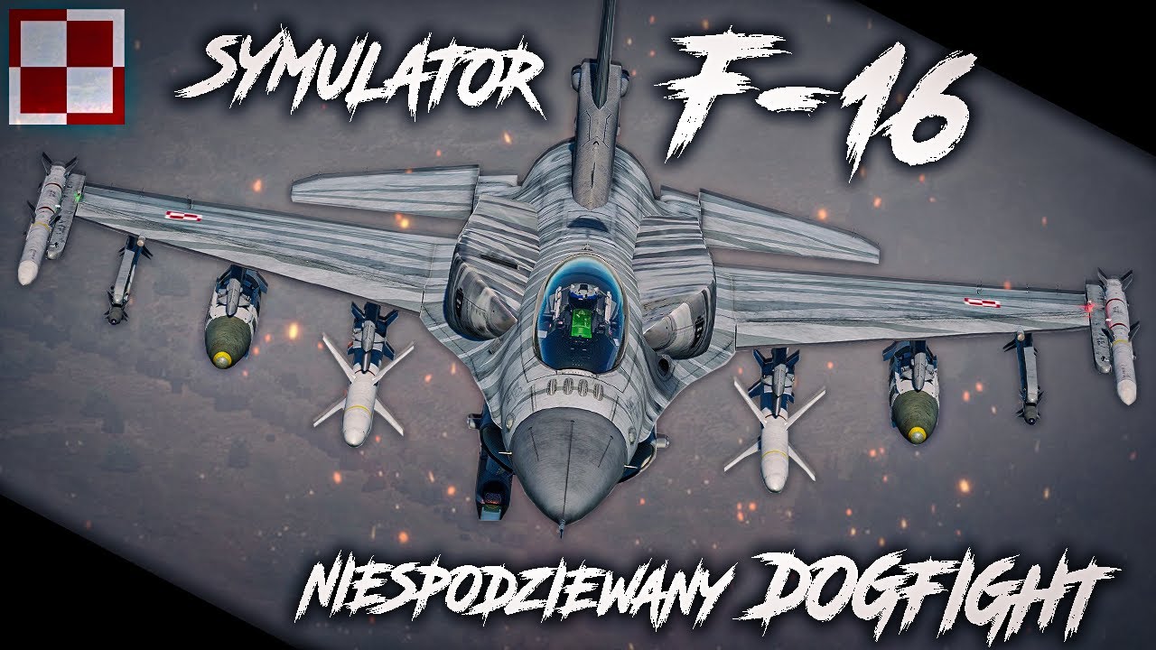 Niespodziewany DOGFIGHT - Polski F-16 w Symulatorze DCS World (Pełna Misja)