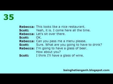 English Listening Lesson 35   At the restaurant