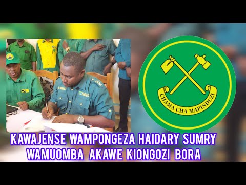 WAKAZI WA MKOA WA KATAVI JIMBO LA MPANDA MJINI WAMEMPONGEZA HAIDARY SUMRY