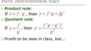 10 3 Differentiation rules