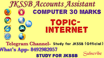 #Internet || JKSSB Accounts Assistant || Computer Section