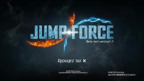 JUMP FORCE Beta test version 1
