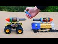 Experiment: Train vs Truck and Fireworks