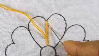 Modern Hand Embroidery Very Easy Fancy Embroidery Design Flower Stitch  Technique For Tutorial 