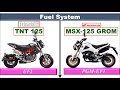 Benelli TNT 125 VS Honda MSX 125 Grom ll 2018 ll