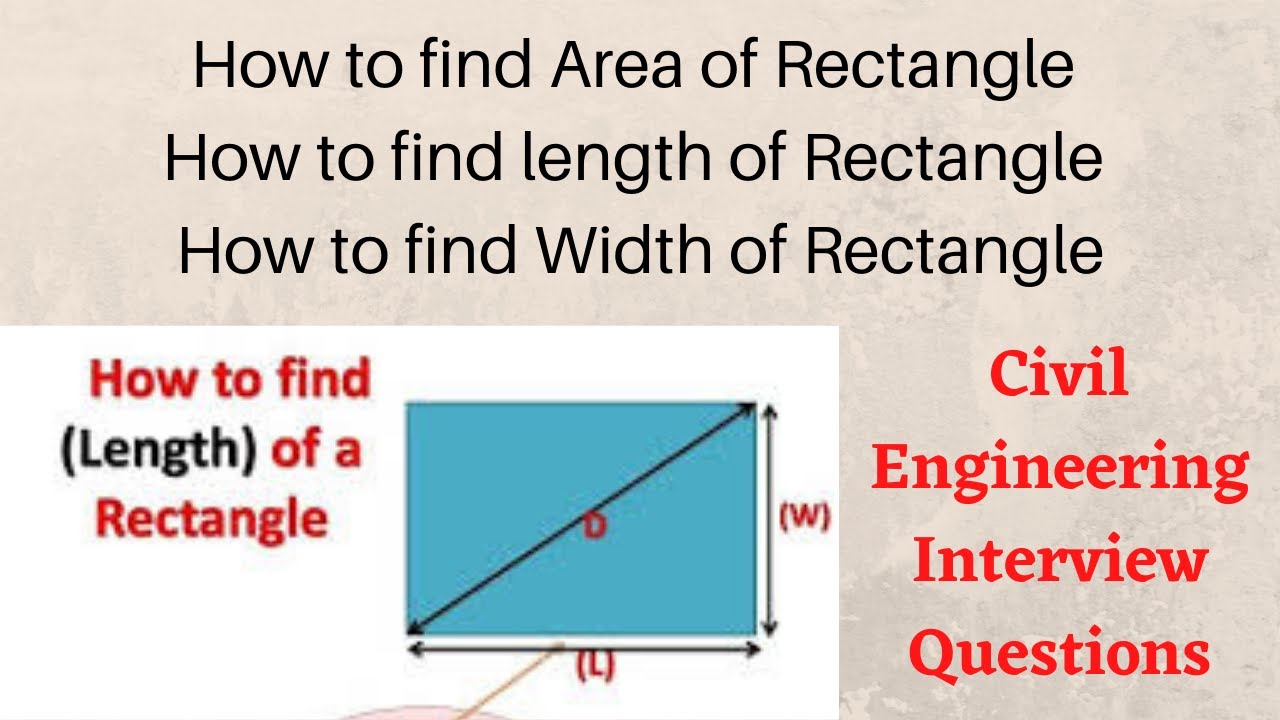 How to find length of rectangle how to find width of rectangle how to
