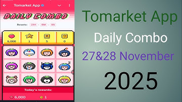 TOMARKET New Update Today |  27&28 Tomarket Combo Today | New Update To Market |