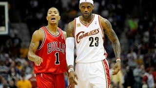 Lebron James Vs Derrick Rose Superstars Duel 2010 Playoffs R1G2 - Sick 63 Pts, 16 Ists Combind