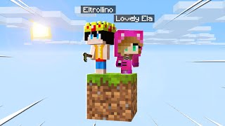 ¡SOLO EL 1% SOBREVIVE EN ESTE BLOQUE!  MINECRAFT con ELTROLLINO