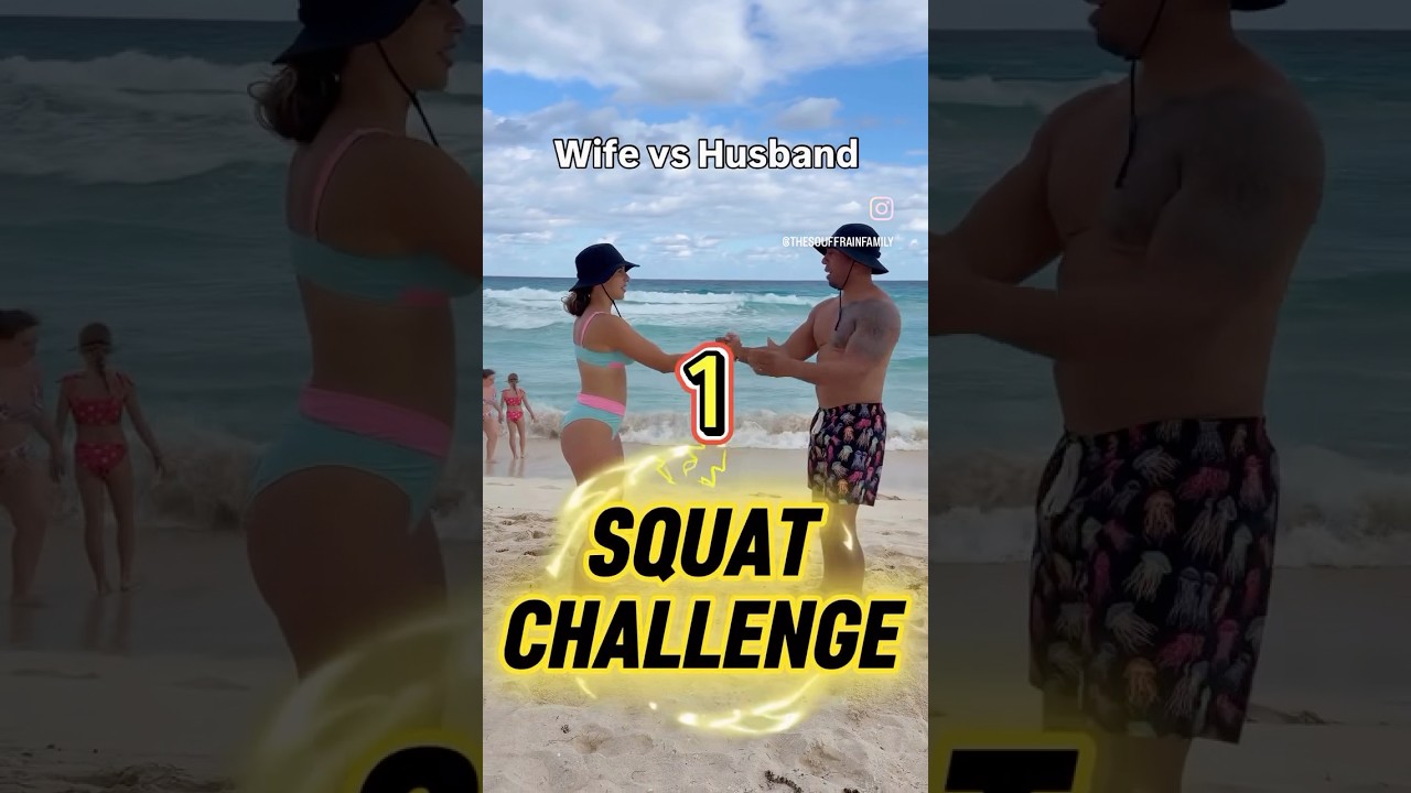Mom vs Dad SQUAT CHALLENGE! 👀💪