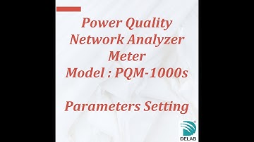 PQM-1000s Power Quality Network Analyzer Meter (Parameters Setting)