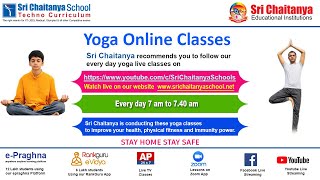Sri Chaitanya School || Online Yoga Class Episode -40 (Telugu Version)