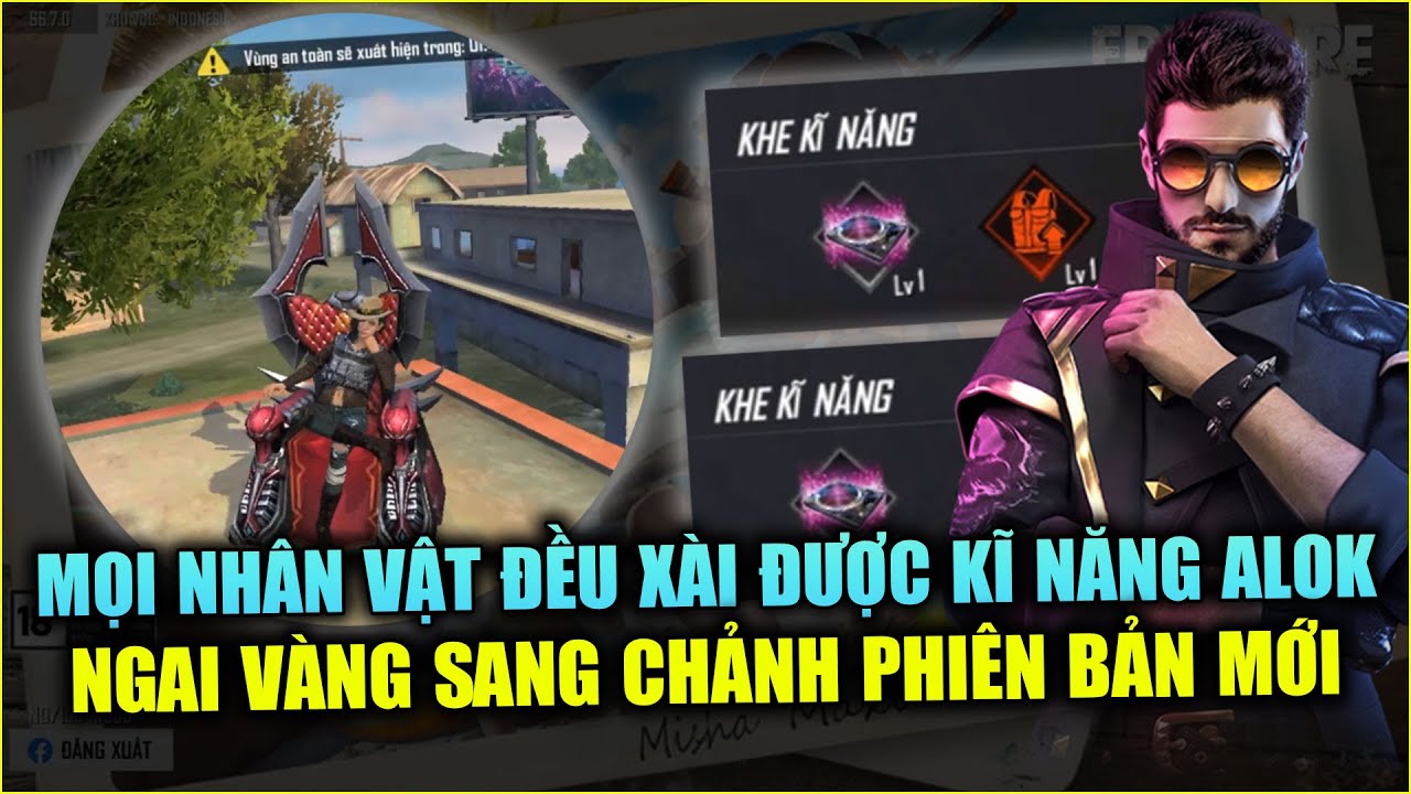 Free Fire | OB22 Mọi Nhân Vật Đều Lắp Được Kĩ Năng ALOK – Dragunov Bị Bỏ Khỏi Thính | Rikaki Gaming | Tất tần tật các nội dung liên quan nhân vật alok free fire chính xác nhất