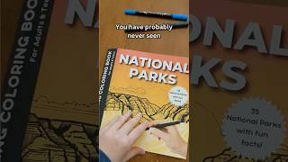 Unique Coloring Book : National Parks Ink Tracing Coloring Book #art #coloringbook #inktracing