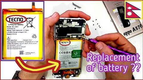 How to open  OPPO mobile back cover ||OPPO A37f battery Replacement ||OPPO mobile Repair Nepal
