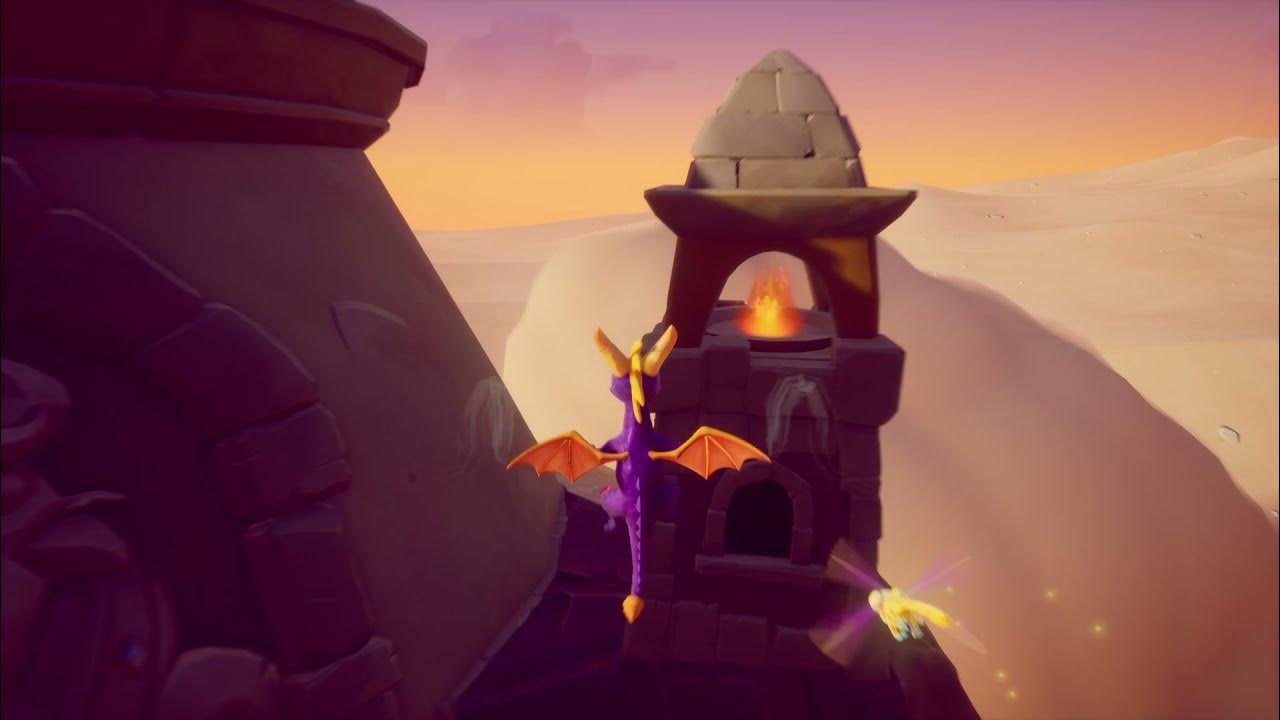 Spyro Reignited Trilogy Cliff Town 100 (with commentary) YouTube